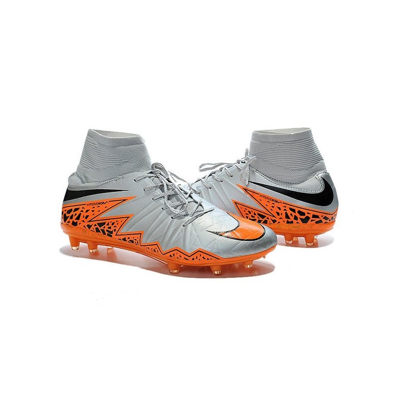 Fg Chaussures Hypervenom Noir Orange Gris Hommes Phantom 2 Nike Loup gvb76Yfy
