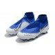 Nouvelles Chaussures de Football Nike Phantom VSN Elite DF FG Bleu Blanc Argent