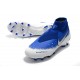 Nouvelles Chaussures de Football Nike Phantom VSN Elite DF FG Bleu Blanc Argent