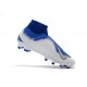 Nouvelles Chaussures de Football Nike Phantom VSN Elite DF FG Bleu Blanc Argent