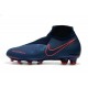 Nouvelles Chaussures de Football Nike Phantom VSN Elite DF FG Fully Charged Bleu