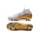 Nike Mercurial Superfly VI 360 Elite FG Chaussure Foot Blanc Or