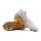 Nike Mercurial Superfly VI 360 Elite FG Chaussure Foot Blanc Or