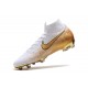 Nike Mercurial Superfly VI 360 Elite FG Chaussure Foot Blanc Or