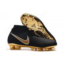 Nike Phantom Vision Elite FG Crampons Noir Or