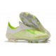 Nouvelles Crampons Foot Pour Hommes - Adidas X 18+ FG Blanc Vert