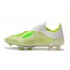 Nouvelles Crampons Foot Pour Hommes - Adidas X 18+ FG Blanc Vert