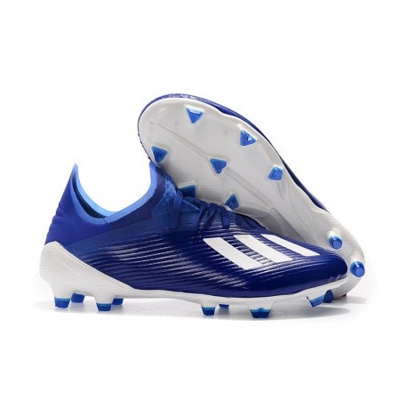 adidas X 19.1 FG Chaussure de Foot Neuf Bleu Blanc