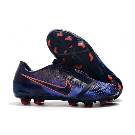 Chaussure de Foot Nike Phantom Venom Elite FG Obsidienne Bleu Noir