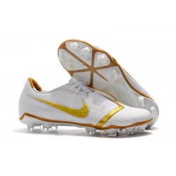 Chaussure de Foot Nike Phantom Venom Elite FG Blanc Or