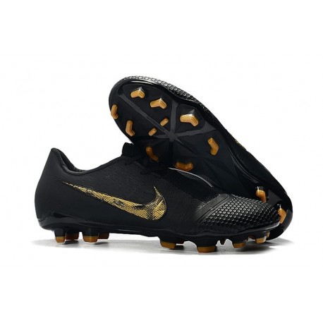 Chaussure de Foot Nike Phantom Venom Elite FG Noir Or