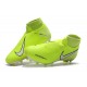 Nike Phantom Vision Elite FG Crampons Volt Blanc