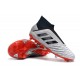 Chaussures de Football adidas Predator 19+ FG Argent Noir Rouge