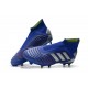Chaussures de Football adidas Predator 19+ FG Bleu Argent
