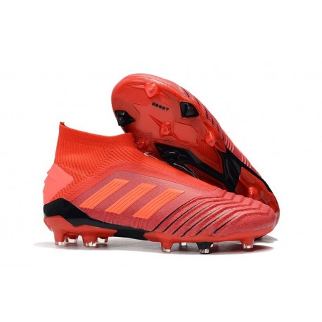 Chaussures de Football adidas Predator 19+ FG Rouge