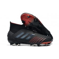 Chaussures de Football adidas Predator 19+ FG Noir Rouge
