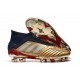 Chaussures de Football adidas Predator 19+ FG Or Rouge
