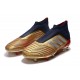 Chaussures de Football adidas Predator 19+ FG Or Rouge