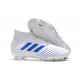 Chaussures de Football adidas Predator 19+ FG Blanc Bleu