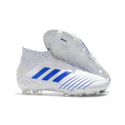 Chaussures de Football adidas Predator 19+ FG Blanc Bleu