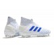 Chaussures de Football adidas Predator 19+ FG Blanc Bleu