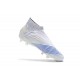 Chaussures de Football adidas Predator 19+ FG Blanc Bleu