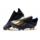 Chaussures adidas X 19+ FG Noir Or Bleu