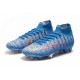 Chaussure Ronaldo Nike Mercurial Superfly VII Elite FG Bleu Shuai