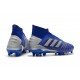 Nouveau Chaussures De Football Adidas Predator 19.1 FG Bleu