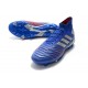 Nouveau Chaussures De Football Adidas Predator 19.1 FG Bleu