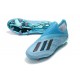 Chaussures adidas X 19+ FG Bleu Cyan Noir