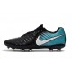 Nike Tiempo Legend VII FG - Chaussures de Football pour Hommes Noir Bleu Blanc