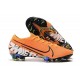 Chaussures Nike Mercurial Vapor 13 Elite FG Orange Noir Blanc