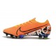 Chaussures Nike Mercurial Vapor 13 Elite FG Orange Noir Blanc