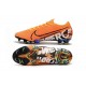 Chaussures Nike Mercurial Vapor 13 Elite FG Orange Noir Blanc