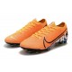 Chaussures Nike Mercurial Vapor 13 Elite FG Orange Noir Blanc