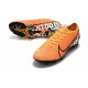 Chaussures Nike Mercurial Vapor 13 Elite FG Orange Noir Blanc