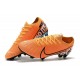 Chaussures Nike Mercurial Vapor 13 Elite FG Orange Noir Blanc