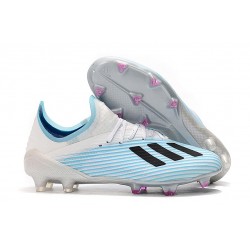 adidas X 19.1 FG Chaussure de Foot Neuf Blanc Bleu Noir