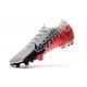 Chaussures Nike Mercurial Vapor 13 Elite FG Neymar Chromé Noir Rouge Platine