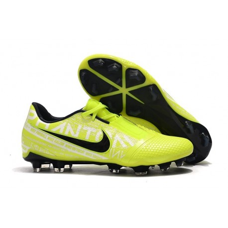 Chaussure de Foot Nike Phantom Venom Elite FG Volt Blanc Obsidienne