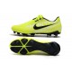 Chaussure de Foot Nike Phantom Venom Elite FG Volt Blanc Obsidienne