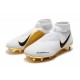 Nouvelles Chaussures de Football Nike Phantom VSN Elite DF FG Blanc Or