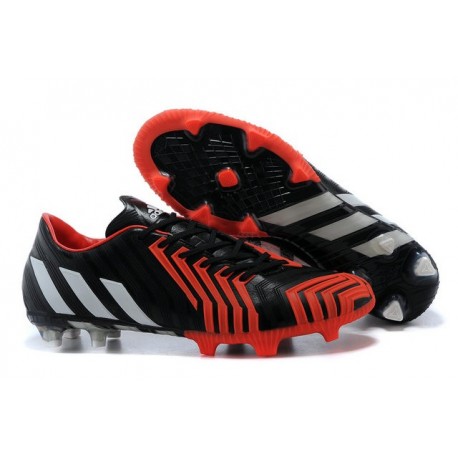 Chaussures Adidas Predator Instinct FG Pas Cher Noir Blanc Rouge