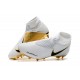 Nouvelles Chaussures de Football Nike Phantom VSN Elite DF FG Blanc Or