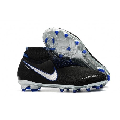 Nouvelles Chaussures de Football Nike Phantom VSN Elite DF FG Bleu Noir