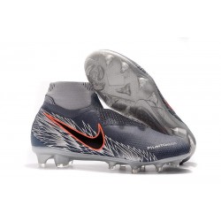 Nouvelles Chaussures de Football Nike Phantom VSN Elite DF FG Gris Argent