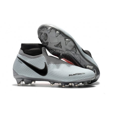 Nouvelles Chaussures de Football Nike Phantom VSN Elite DF FG Gris Rouge