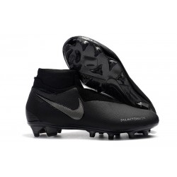 Nouvelles Chaussures de Football Nike Phantom VSN Elite DF FG Tout Noir