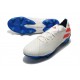 Chaussures de Foot adidas Nemeziz 19.1 FG Blanc Bleu Rouge